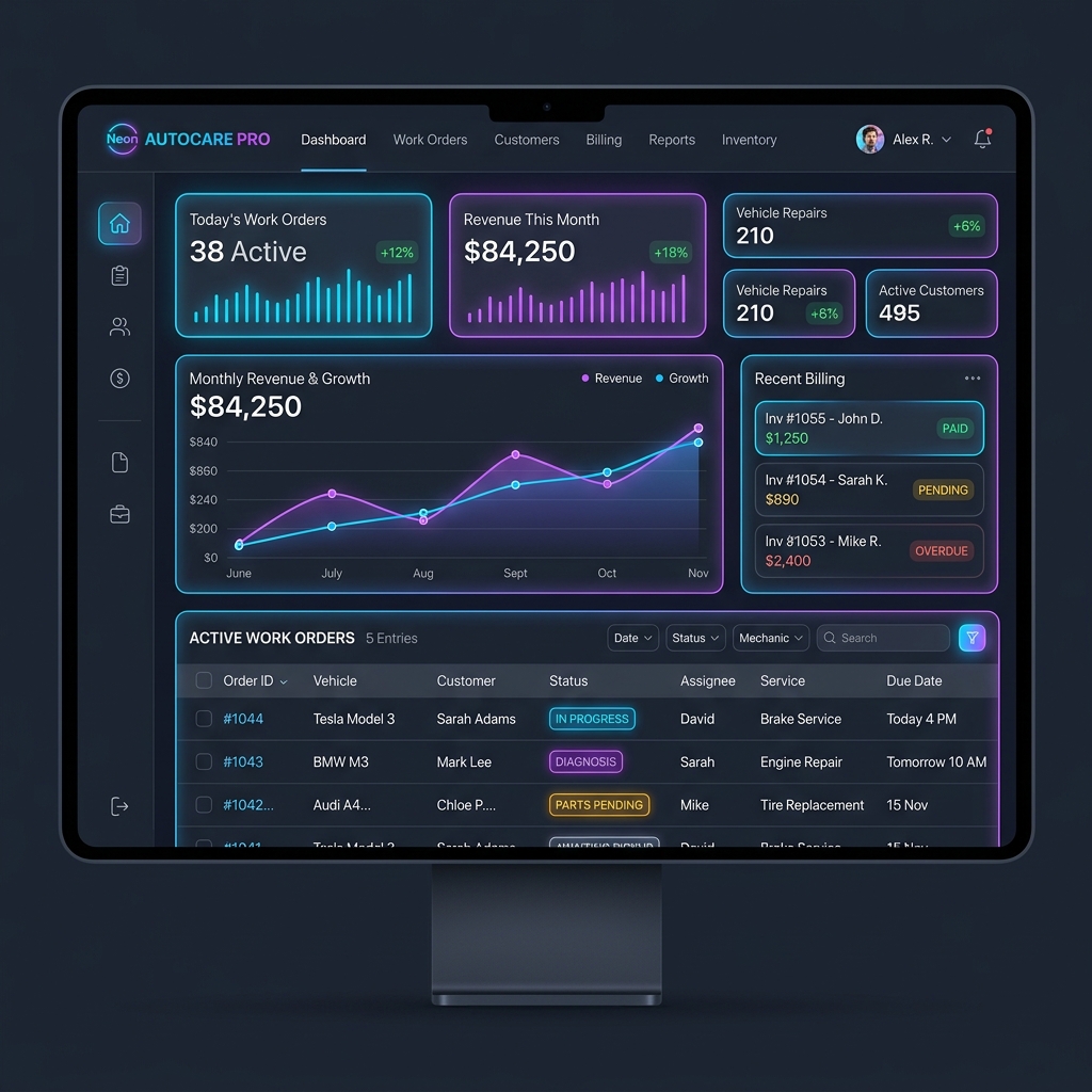 Dashboard de TallerCRM